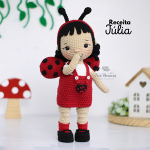 Receita Boneca Júlia (joaninha)