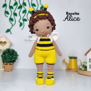 Receita Boneca Alice (abelha) - PDF