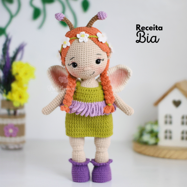 Receita Boneca Bia (borboleta)