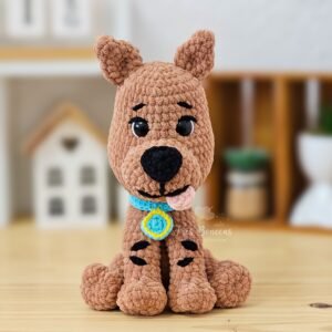 Boneco Scooby-Doo no fio Chenille (toque de pelúcia) peça pronta